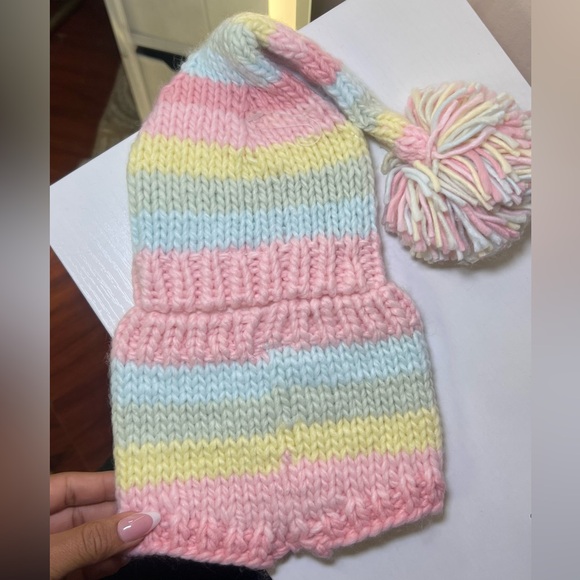 Pastel Striped Knit Set 0-3 months - Picture 3 of 5